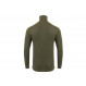 Warm, hard-wearing zip-neck polo shirt Aclima WoolTerry Polo Man-Olive