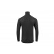 Warm, hard-wearing zip-neck polo shirt Aclima WoolTerry Polo Man-Noir