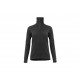 Warm, hard-wearing zip-neck polo shirtAclima WoolTerry Polo Woman-Noir