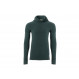 Warm merino wool hoodie Aclima StreamWool Hoodie Man-Vert Pin