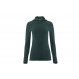 Warm merino wool sweater Aclima StreamWool Hoodie Woman-Green Pin
