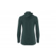 Warm merino wool sweater Aclima StreamWool Hoodie Woman-Green Pin
