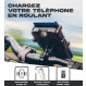 Support de téléphone + batterie intégrée Sunslice Cyclotron