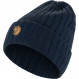 100% wool ribbed beanie Fjällräven Byron Hat - Bleu Marine/Dark Navy