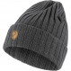 100% wool ribbed beanie Fjällräven Byron Hat - Gris Foncé/Graphite