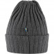 100% wool ribbed beanie Fjällräven Byron Hat - Gris Foncé/Graphite