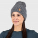 100% wool ribbed beanie Fjällräven Byron Hat - Gris Foncé/Graphite