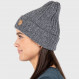 100% wool ribbed beanie Fjällräven Byron Hat - Gris Foncé/Graphite