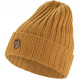 100% wool ribbed beanie Fjällräven Byron Hat - Moutarde/Acorn