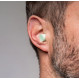 Kit of foam travel earplugs and their silicone cases Matador Travel Earplugs Kitx2 Black and White