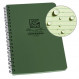 Carnet étanche Rite in the Rain Top Spiral Notebook 12X18cm - Vert