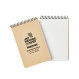 Carnet imperméable Modestone Waterproof Notepad 96x148mm Tan