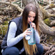 Ultra-light filter straw with activated carbon cartridge HydroBlu Sidekick 3-stage Straw Water Filter