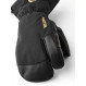 Warm, waterproof 3-finger leather gloves Hestra Army Leather Gore-Tex 3-fingers- Black