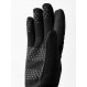 Warm tactile fleece gloves Hestra Windshield Liner Gloves-Noir