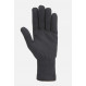 Gants chauds et légers en Thermolite® Rab Stretch Knit Gloves-Noir