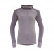 Soft, comfortable underwear Devold Kvitegga Merino 230 Hoodie Woman-Orchid