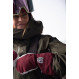 Warm leather mittens with removable fleece lining Hestra Heli Ski Female Mitt-Bordeaux