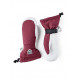 Warm leather mittens with removable fleece lining Hestra Heli Ski Female Mitt-Bordeaux