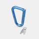 Aluminium carabiner with locking system Matador Betalock - Bleu