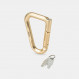 Aluminium carabiner with locking system Matador Betalock - Or