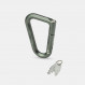 Aluminium carabiner with locking system Matador Betalock - Vert