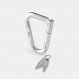 Aluminium carabiner with locking system Matador Betalock - Acier