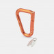 Aluminium carabiner with locking system Matador Betalock - Orange