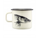 Tasse en émail Muurla Enamel Mug 3,7dl Brochet / Truite - Pike & Trout