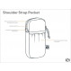 Gossamer Shoulder Strap Pocket