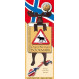 Marque Page Scandinavian Bookmarks : Elan Norvège - Norway