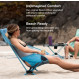 Beach chair made from durable mesh fabric Helinox Beach Chair Mesh (re) - Bleu/Blue Mesh