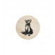 Sous-verre en bois Muurla Teemu Järvi coaster 10cm Renard / Fox