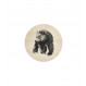 Sous-verre en bois Muurla Teemu Järvi coaster 10cm Ours Bear