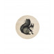 Sous-verre en bois Muurla Teemu Järvi coaster 10cm Ecureuil / Squirrel