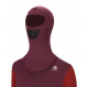 Aclima WarmWool Hood Sweater W/Zip Woman - Rouge/ Fig/Red Dahlia