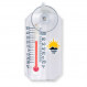 Thermomètre à ventouse pour fenêtre Sun Company Stickler