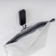 Ultra-light waterproof toiletry bag Matador FlatPak Zipper Toiletry Case - Gris clair/White