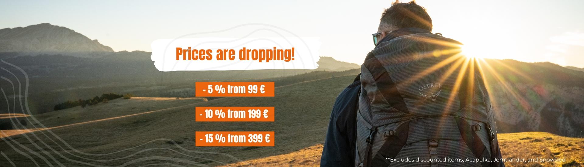 Prices are dropping !